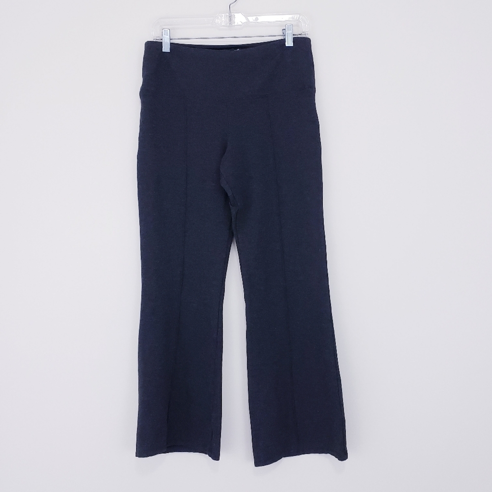Athena Marie Charcoal Gray Casual Pull-On Ponte Knit Pants Bootcut Large Stretch